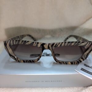 Szade Polarized Zebra Print Sunglasses